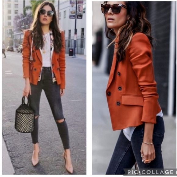 VERONICA BEARD | Diego Dickey Jacket Blazer
Fall Terracotta Orange Rust Size 2 - Picture 2 of 9